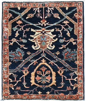 Handknuten Farahan Oriental rug, 82x68 cm, classic design by Orientmattor, featuring intricate patterns and rich colors.