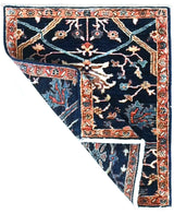 Handwoven Farahan Oriental rug by Orientmattor, classic carpet measuring 82 x 68 cm with intricate design and rich colors.