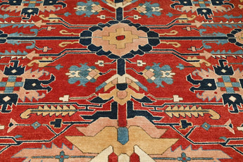 Handknuten oriental matta by Orientmattor, classic woven carpet in 363x272 cm with intricate patterns and rich colors.