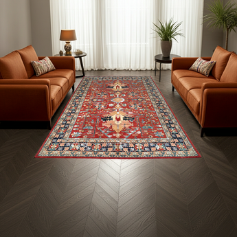 Handwoven Orientmattor classic carpet, Filpa Oriental, 363x272 cm, detailed traditional pattern on soft woven fabric.