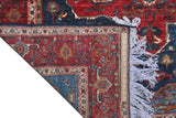 Handknuten Heriz Oriental carpet, classic 193x149 cm by Orientmattor, showcasing intricate geometric patterns and rich earthy tones.