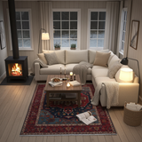 Handknuten Heriz Oriental rug by Orientmattor, classic 193x149 cm with intricate geometric patterns on a richly colored background.
