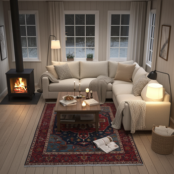 Handknuten Heriz Oriental rug by Orientmattor, classic 193x149 cm with intricate geometric patterns on a richly colored background.