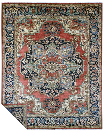 Handknuten Heriz Oriental rug, 306x245 cm, classic carpet by Orientmattor with intricate geometric patterns and warm tones.