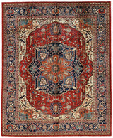 Handknuten Heriz Oriental rug, 308x250 cm, classic carpet by Orientmattor featuring intricate geometric patterns.