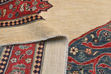 Handwoven Heriz Oriental rug by Orientmattor, classic carpet with intricate patterns, measuring 354 x 267 cm.