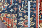 Handknuten Heriz Oriental rug from Orientmattor, classic 360x275 cm carpet with intricate patterns and rich colors.