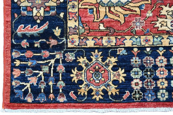 Handknuten Heriz Oriental rug, 360x275 cm, classic carpet from Orientmattor with intricate geometric patterns.