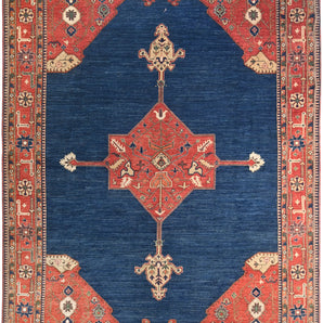 Handknuten Heriz Oriental rug by Orientmattor, classic 360x278 cm carpet with intricate traditional patterns.