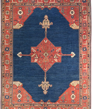 Handknuten Heriz Oriental rug by Orientmattor, classic 360x278 cm carpet with intricate traditional patterns.