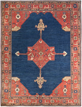 Handknuten Heriz Oriental rug by Orientmattor, classic 360x278 cm carpet with intricate traditional patterns.