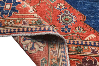 Handknuten Heriz Oriental rug by Orientmattor, classic carpet in 360x278 cm with intricate geometric patterns.