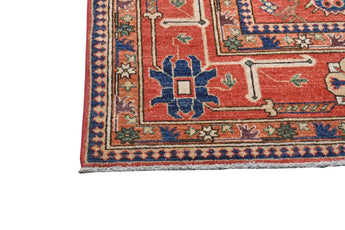 Handwoven Heriz Oriental rug by Orientmattor, 360 x 278 cm, featuring traditional geometric patterns in rich colors.