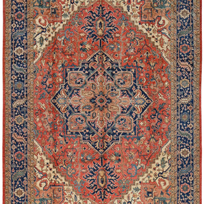 Orientmattor Handknuten Heriz Oriental rug, classic carpet with intricate patterns, measuring 427x299 cm, Nr. 65305.