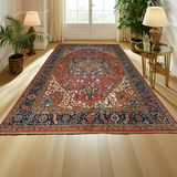 Handknuten Heriz Oriental rug, classic carpet by Orientmattor, 427 x 299 cm with intricate traditional patterns.