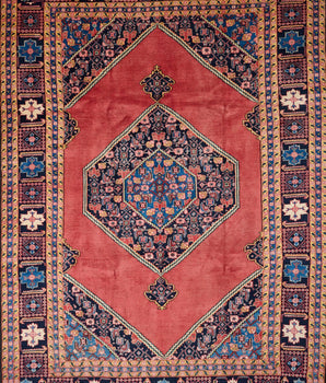 Orientmattor Heriz Persian handknuten matta, classic design, 323 x 235 cm, detailed woven pattern on neutral background.
