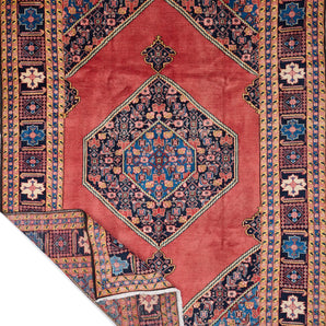 Orientmattor Persian Heriz handknuten matta, 323x235 cm, featuring intricate geometric patterns and rich colors.