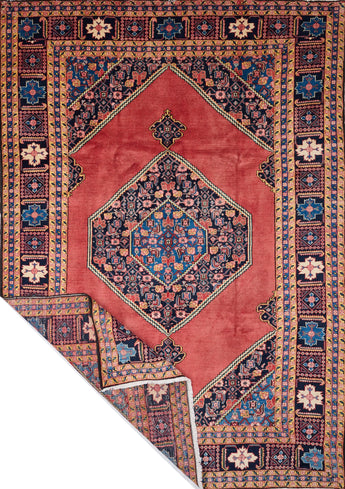 Orientmattor Persian Heriz handknuten matta, 323x235 cm, featuring intricate geometric patterns and rich colors.