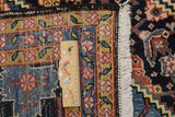 Handwoven Heriz Persian carpet, 323 x 235 cm, classic Orientmattor rug with intricate patterns and rich colors.