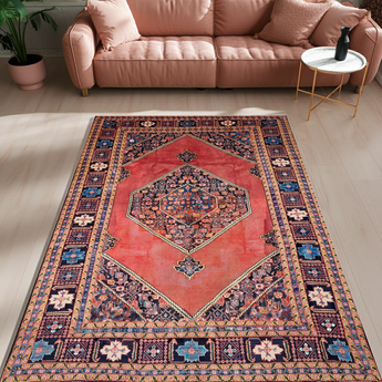 Handwoven Heriz Persian rug by Orientmattor, classic carpet with intricate patterns, measuring 323 x 235 cm.