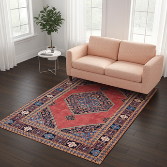 Orientmattor Heriz Persian handwoven rug, classic 323x235 cm, detailed geometric patterns on a durable wool carpet.