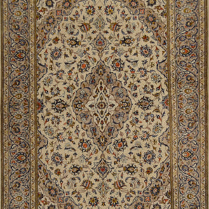 Handknuten Kashan Oriental carpet by Orientmattor, 211x142 cm, featuring intricate classic design in warm tones.