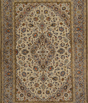 Handknuten Kashan Oriental carpet by Orientmattor, 211x142 cm, featuring intricate classic design in warm tones.
