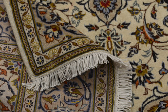 Handknuten Kashan Oriental carpet in classic design, 211x142 cm, from Orientmattor, showcasing intricate patterns and rich colors.