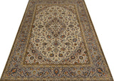 Handknuten Kashan Oriental rug by Orientmattor, classic carpet with intricate patterns, measuring 211 x 142 cm.