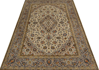 Handknuten Kashan Oriental rug by Orientmattor, classic carpet with intricate patterns, measuring 211 x 142 cm.