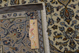 Handknuten Kashan Oriental rug, classic carpet by Orientmattor, 220 x 142 cm, detailed floral pattern and rich colors.