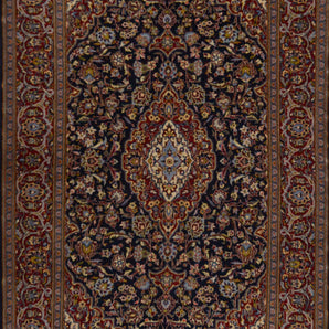 Handknuten Kashan Oriental rug from Orientmattor, 234 x 142 cm, showcasing intricate classic carpet design and craftsmanship.