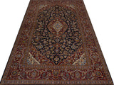 Handknuten Kashan Oriental carpet in classic design, 234x142 cm, by Orientmattor with intricate patterns and rich colors.