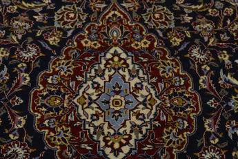 Handknuten Kashan Oriental rug by Orientmattor, classic carpet with intricate patterns, measuring 234 x 142 cm, Nr. 65237.