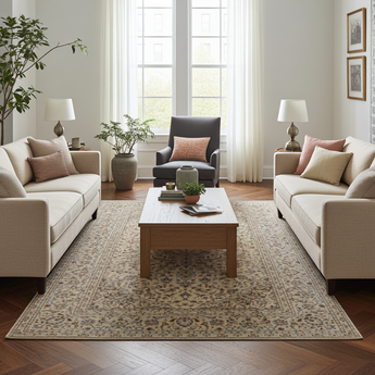 Handknuten Kashan Oriental rug by Orientmattor, classic 275x200 cm carpet with intricate patterns and rich colors.