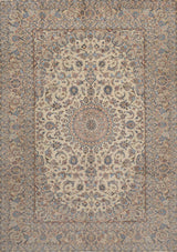 Handknuten Kashan Oriental rug by Orientmattor, classic carpet with intricate patterns, measuring 330 x 235 cm.