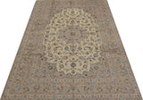 Handknuten Kashan Oriental rug by Orientmattor, classic carpet with intricate designs, measuring 343 x 243 cm.