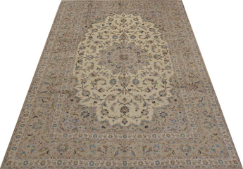 Handknuten Kashan Oriental rug by Orientmattor, classic carpet with intricate designs, measuring 343 x 243 cm.