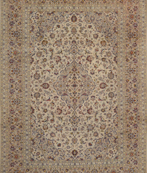 Orientmattor Kashan Oriental handknuten matta, classic rug with intricate patterns, measuring 346 x 255 cm, Nr. 65248.