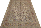 Handknuten Kashan Oriental rug by Orientmattor, classic 346 x 255 cm carpet with intricate patterns and traditional design.