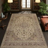 Handknuten Kashan Oriental rug by Orientmattor, classic carpet with intricate design, measuring 348 x 243 cm.
