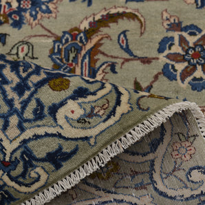 Orientmattor Kashan Oriental handknuten matta, classic carpet in 365x240 cm with intricate patterns and rich colors.