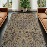 Handknuten Kashan Oriental rug by Orientmattor, classic 365x240 cm, featuring intricate patterns and rich colors.