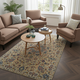 Handknuten Kashan Oriental rug by Orientmattor, 365x240 cm, detailed classic carpet with intricate patterns and rich colors.