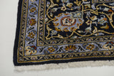 Handknuten Kashan Oriental carpet in classic style, 370x270 cm, featuring intricate patterns and rich colors, by Orientmattor.