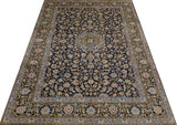 Handknuten Kashan Oriental carpet in classic design, 370x270 cm, by Orientmattor with intricate patterns and rich colors.