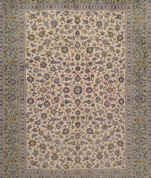 Handknuten Kashan Oriental rug by Orientmattor, classic carpet with intricate patterns, measuring 388x282 cm, Nr. 65257.