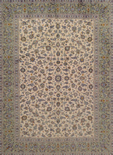 Handknuten Kashan Oriental rug by Orientmattor, classic carpet with intricate patterns, measuring 388x282 cm, Nr. 65257.