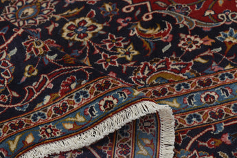 Handknuten Kashan Oriental carpet in classic design, 388x287 cm, by Orientmattor, showcasing intricate patterns and rich colors.