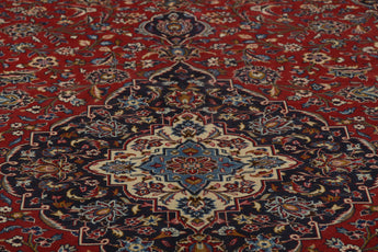 Handknuten Kashan Oriental rug by Orientmattor, classic 388x287 cm carpet with intricate design and rich colors.
